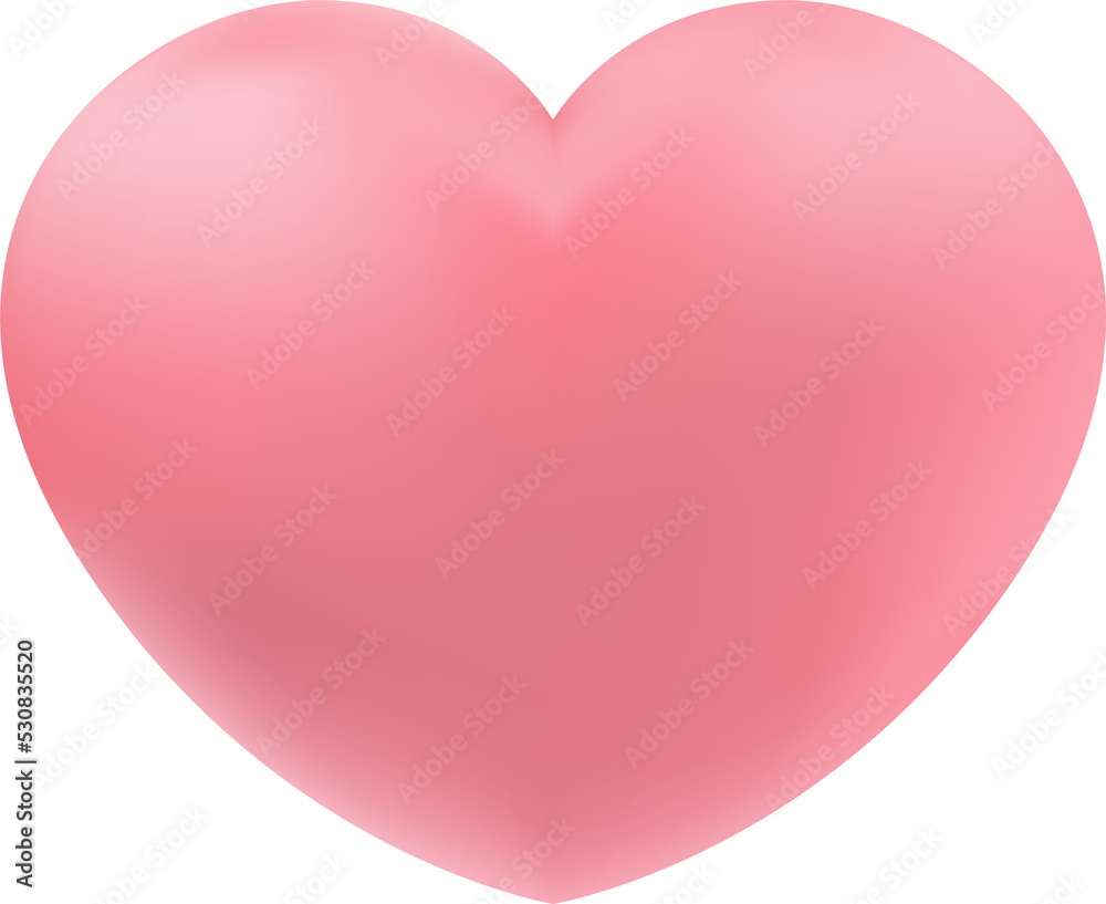 Love Red heart. Realistic 3d design icon heart symbol love Love Red heart. Realistic 3d design icon heart symbol love