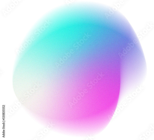 Grainy Gradient Blob Shape Element