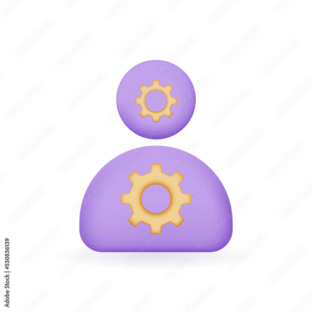 Critical thinking 3d icon. for problem solving, creative, thinking, reasoning, analyzing, decision making and solution. 3d render vector illustration