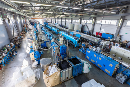 conveyor plastic pipe polymer production line
