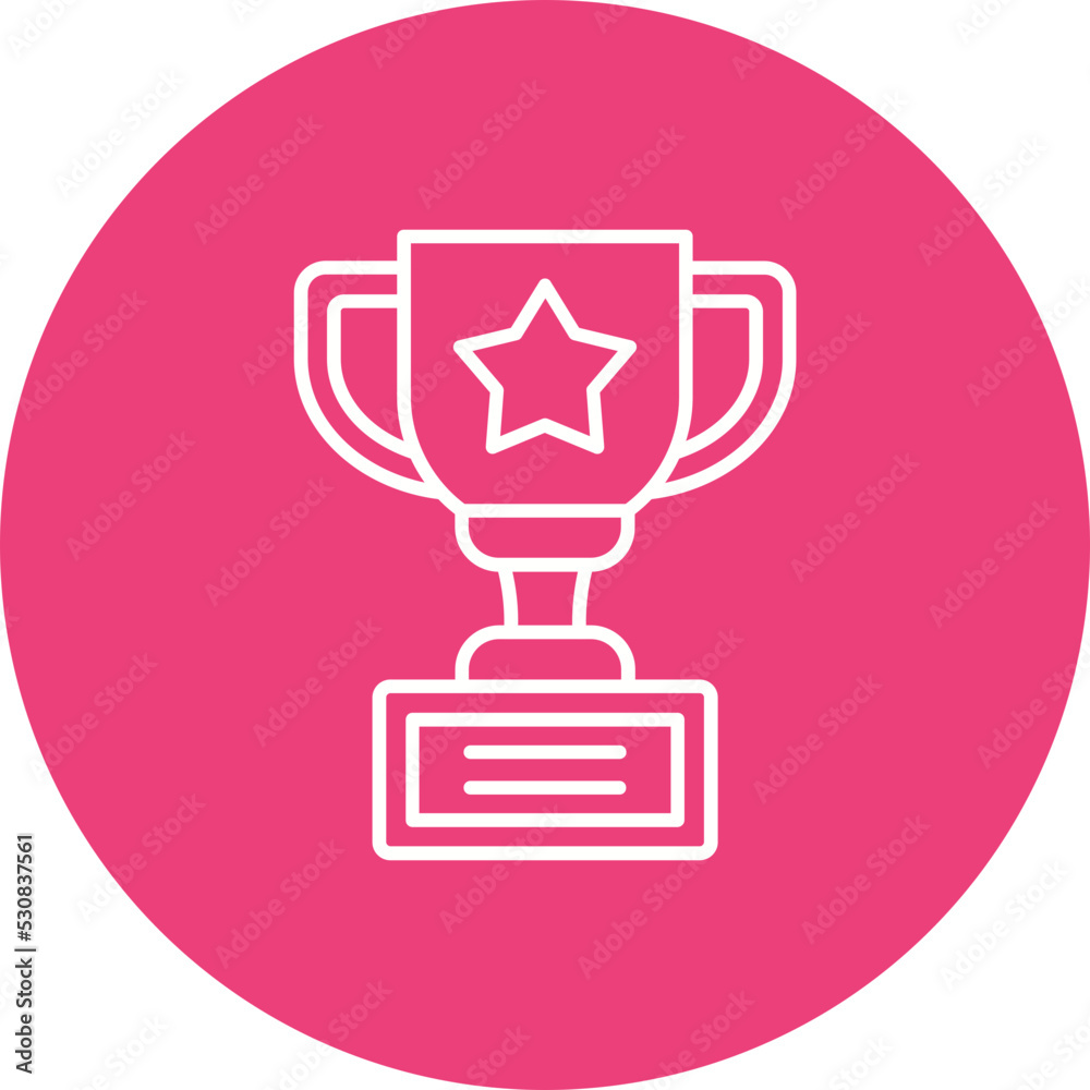 Award Multicolor Circle Line Inverted Icon Award Multicolor Circle Line Inverted Icon