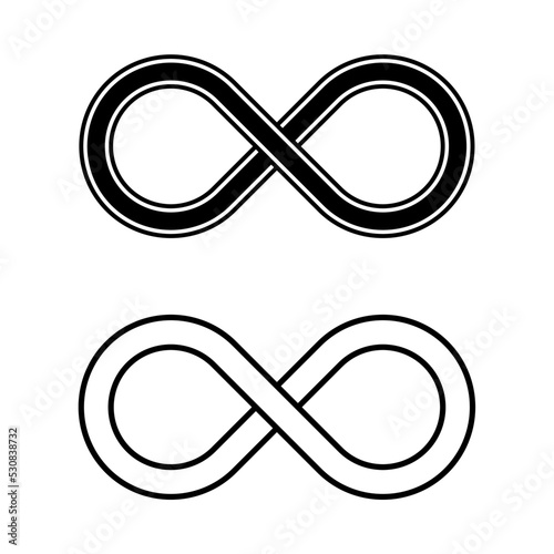 Infinity Symbol Sign Vector Illustration Isolated on White
