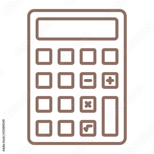 Calculator Multicolor Line Icon © Maan Icons