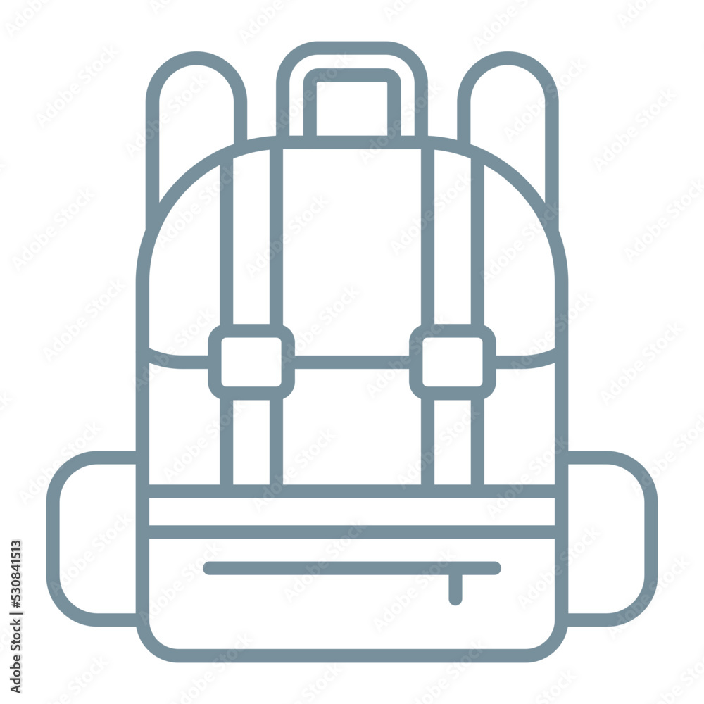 Bagpack Multicolor Line Icon Bagpack Multicolor Line Icon