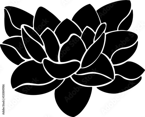 simple lotus flower silhouette