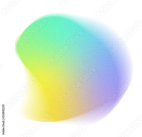 Grainy Gradient Blob Shape Element