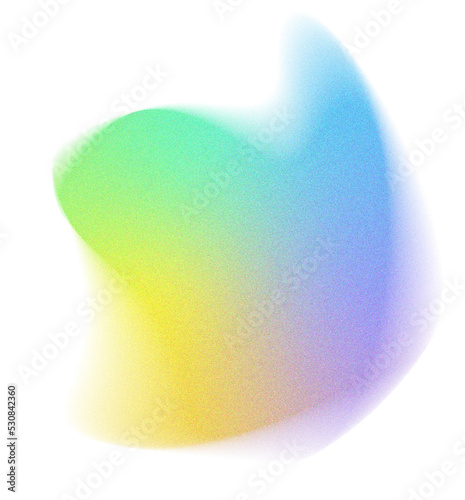 Grainy Gradient Blob Shape Element