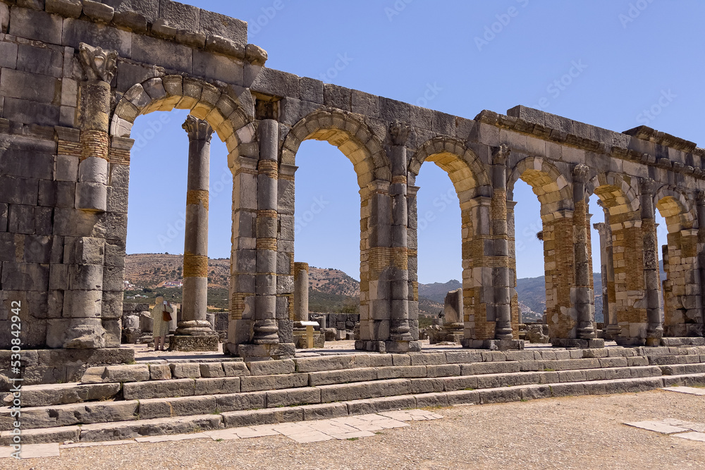 The ancient Roman city of Volubilis nearby Meknes