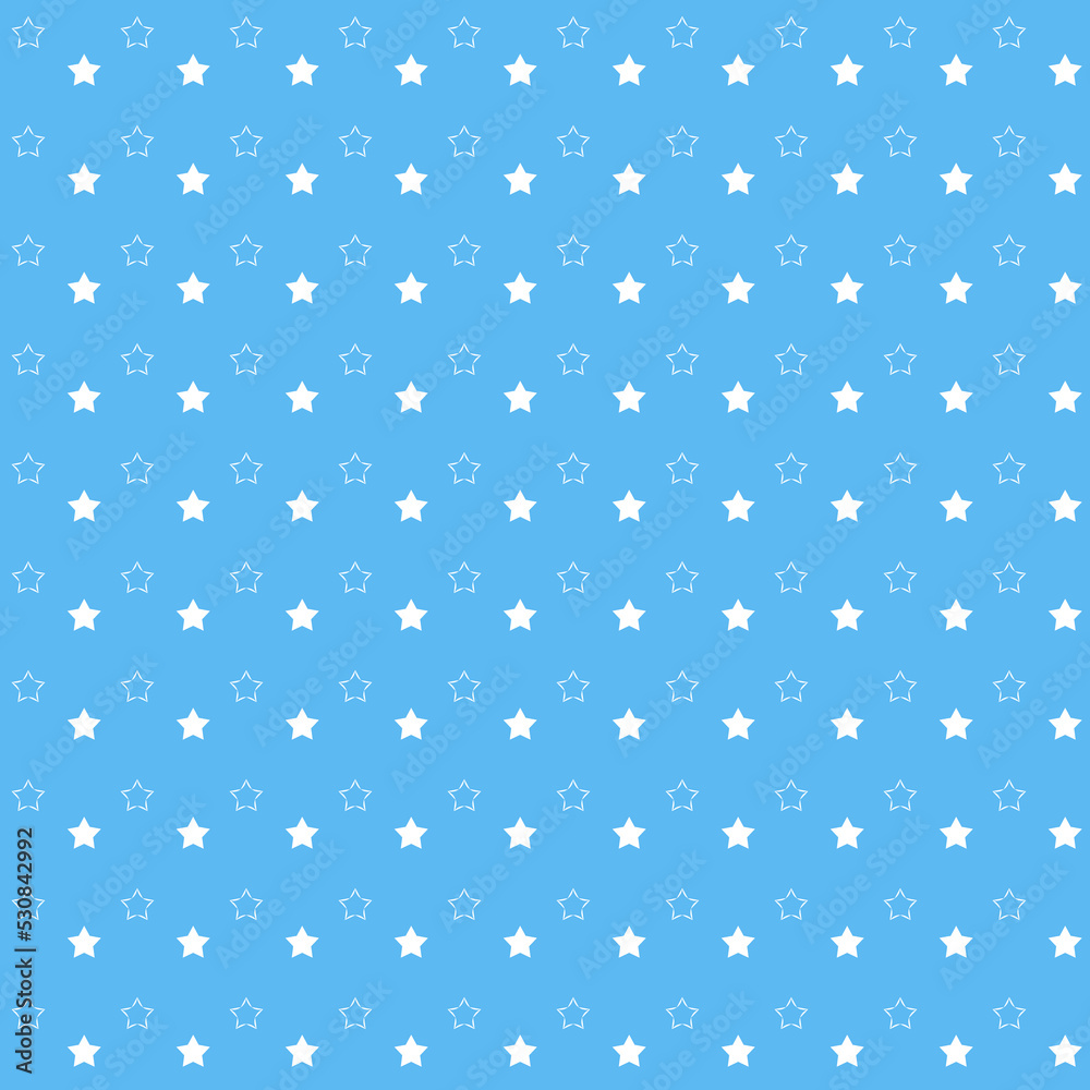 Blue aquamarine star on color background, cute repeating eps vector Blue aquamarine star on color background, cute repeating eps vector