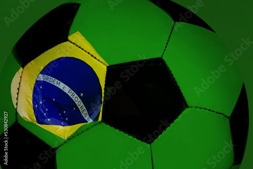 Brazil Flag and Soccer Ball