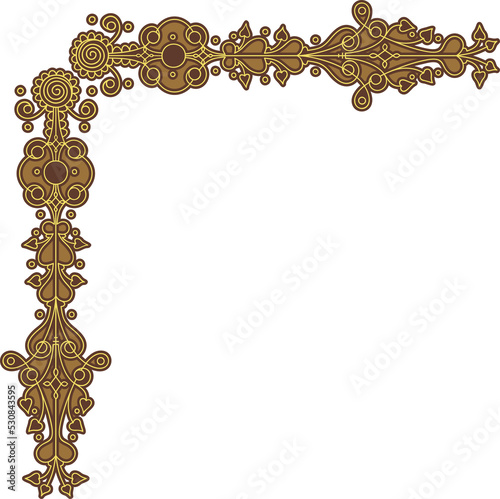 Photography fanciful corner ornament