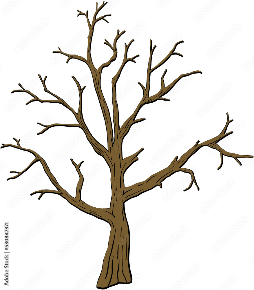 simplicity halloween dead tree freehand drawing silhouette flat design. simplicity halloween dead tree freehand drawing silhouette flat design.