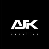 AJK Letter Initial Logo Design Template Vector Illustration