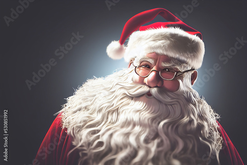 Painted Santa Claus character.