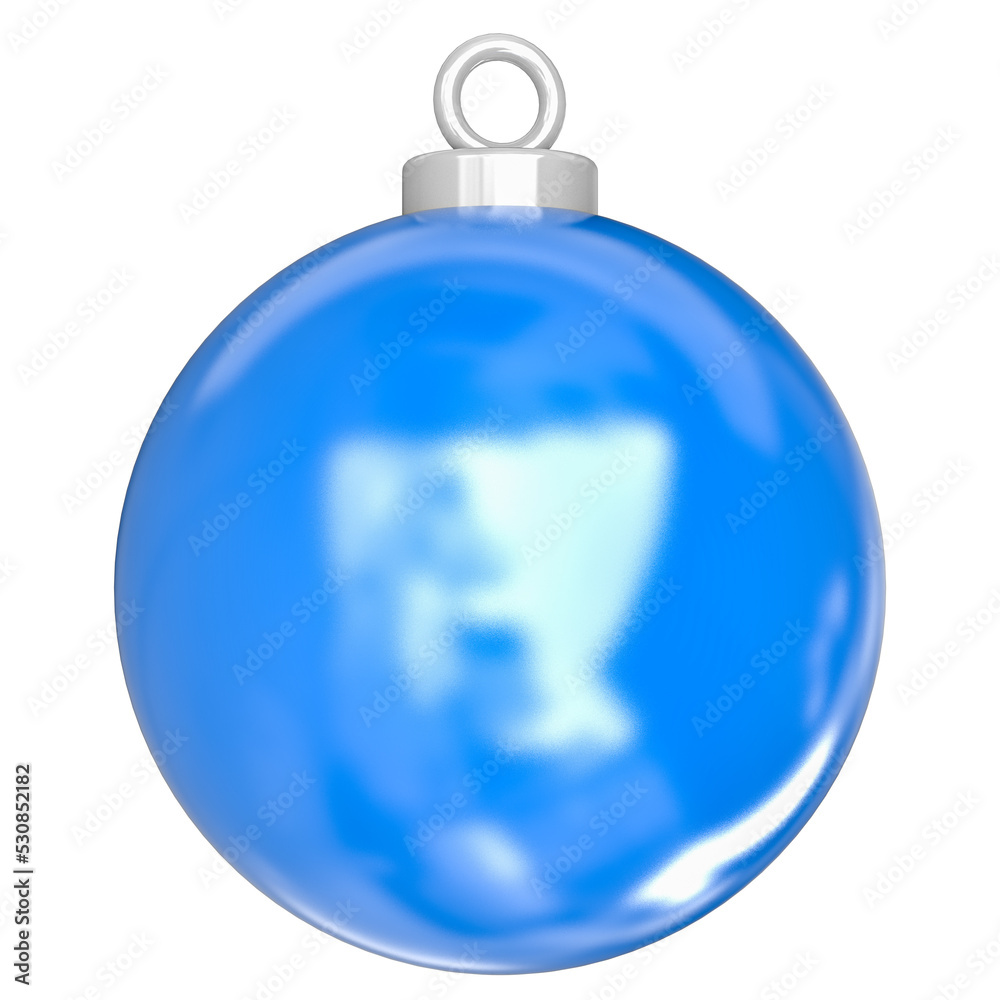 Fototapeta premium 3d christmas baubles with christmas
