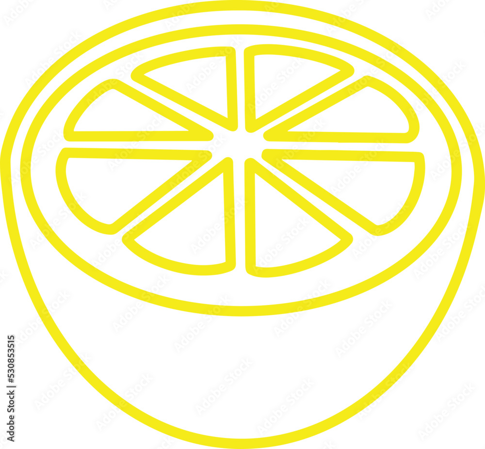lemon fruit line drawing outline lemon fruit line drawing outline