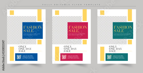 Fashion Flyer Template, a4 size flyer, magazine design, cover page layout, fashion brochure template, fashion sale flyer, presentation or poster