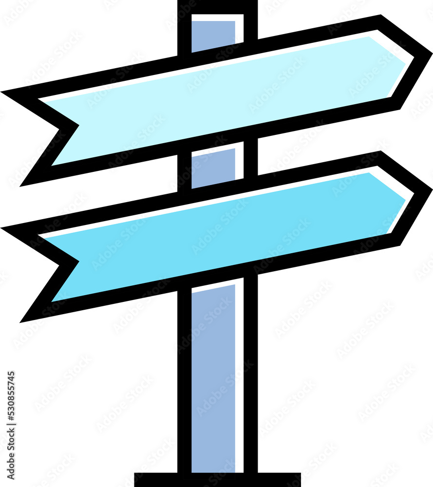 roadside signpost icon illustration roadside signpost icon illustration