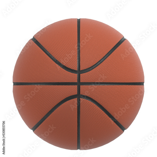 3D rendering illustration of a basketball ball © Francesco Milanese
