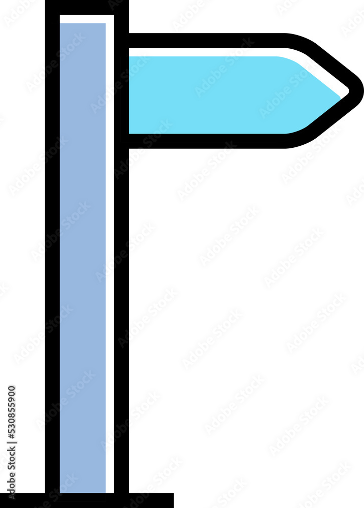 blue street signage and signpost icon illustration blue street signage and signpost icon illustration