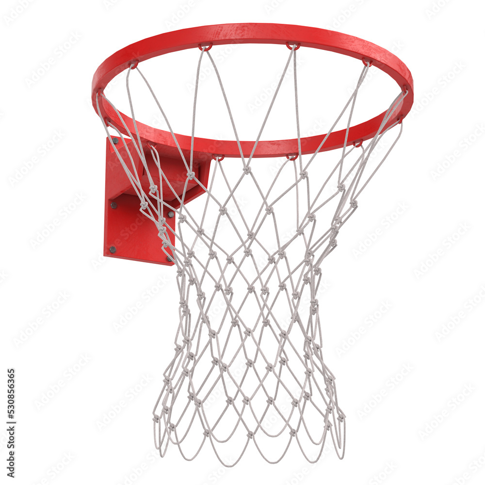 3D rendering illustration of a basketball ring