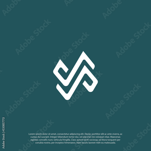 SP logo , letter SP logo design , abstract sp logo , clean and modern logo style . vector illustration