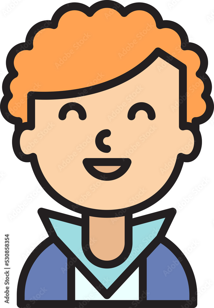 Obraz premium boy character avatar illustration