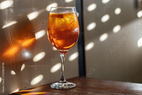 glass of drink spritz