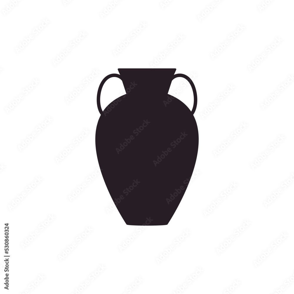 Amphora icon vector. Jug illustration sign. pottery symbol or logo.