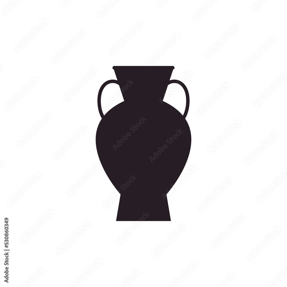 Amphora icon vector. Jug illustration sign. pottery symbol or logo.