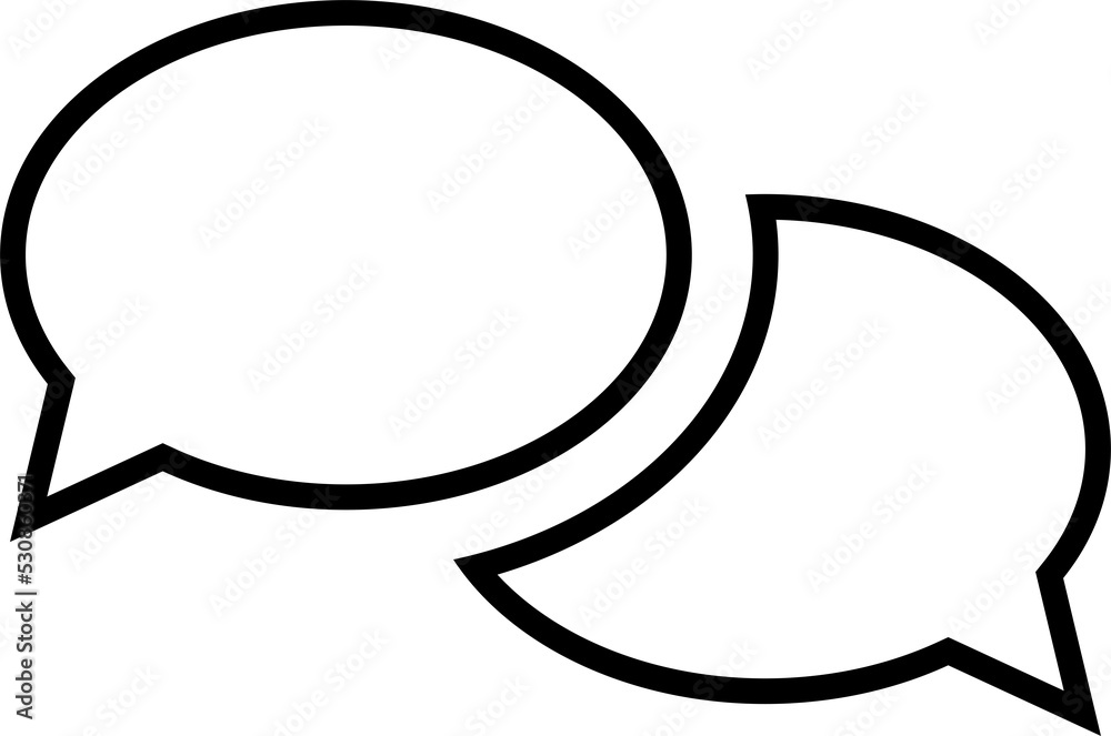 Isolated icon of a speech bubble. Concept of talking, messaging and internet communication. Isolated icon of a speech bubble. Concept of talking, messaging and internet communication.
