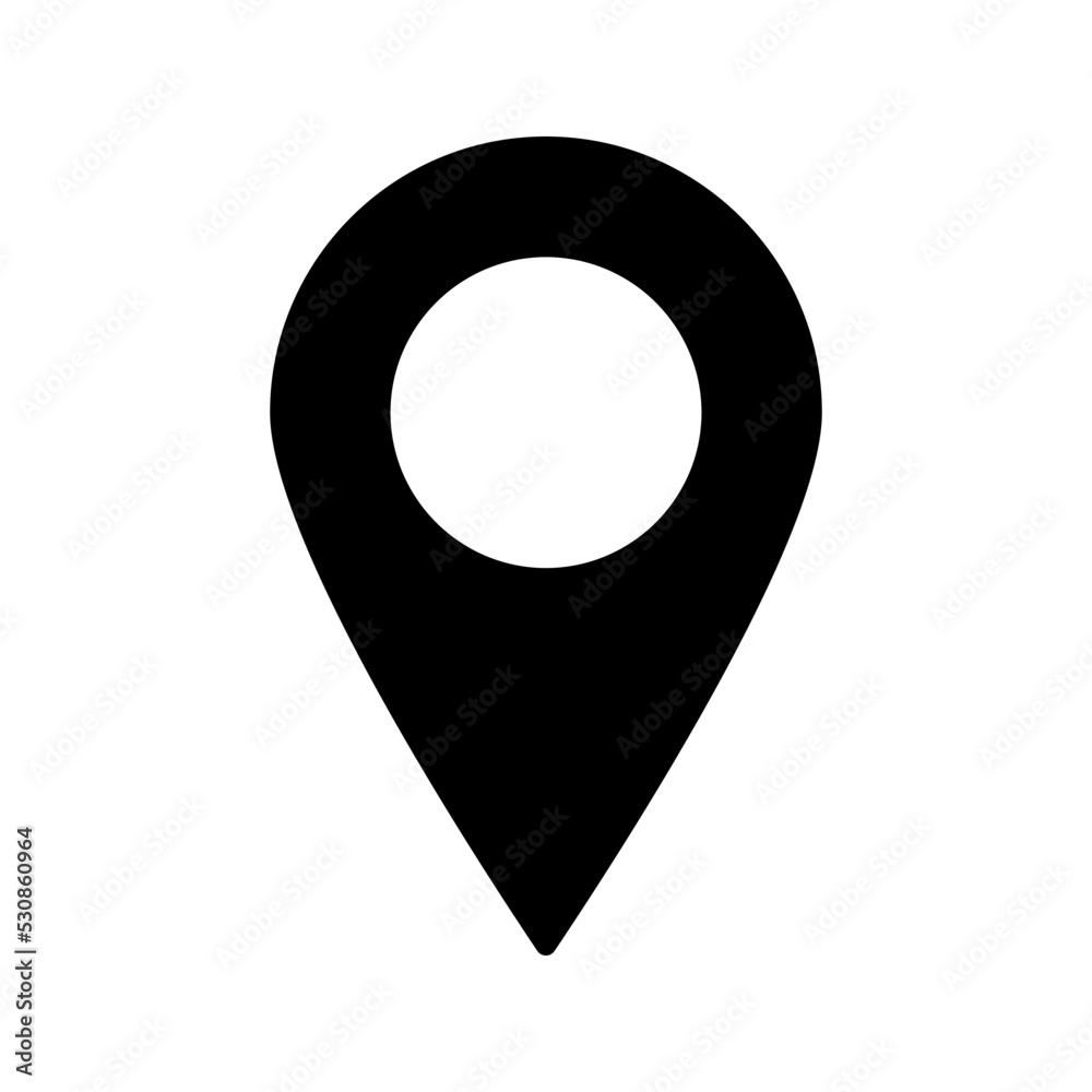 Pin icon. location sign vector illustration Pin icon. location sign vector illustration