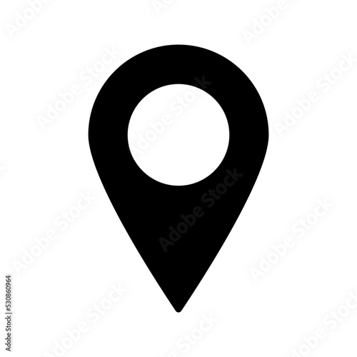 Pin icon. location sign  vector illustration