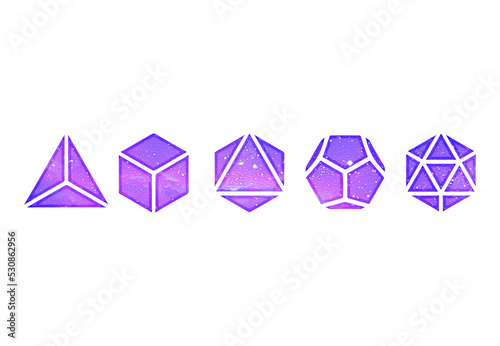 Platonic solids, five regular polyhedra, geometry, tetrahedron, cube, octahedron, dodecahedron, icosahedron, isolated
