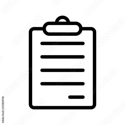 Clipboard icon. File sign. vector illustration