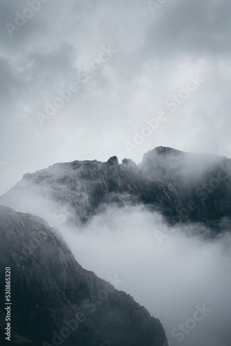 fog over the mountain