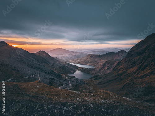 sunrise in the mountains