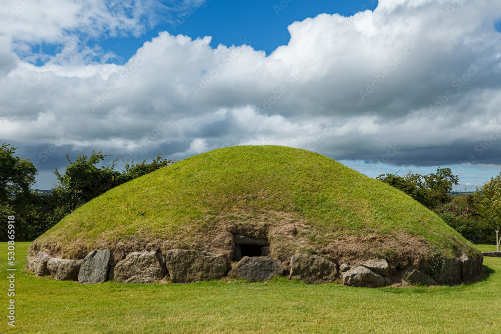 The megalithic tombs of Newgrange in Ireland The megalithic tombs of Newgrange in Ireland