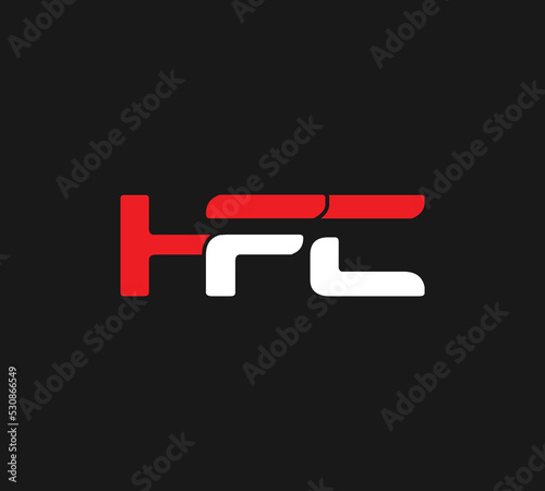 HFC letter creative logo design  Alphabet HFC logo template. 