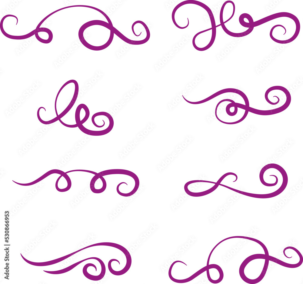 Obraz premium Hand drawn elements and monograms for weddings, Valentines day, holidays, baby design, birthday.