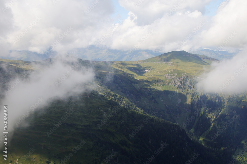 The view from Zitterauer Tisch mountain, Bad Gastein, Austria The view from Zitterauer Tisch mountain, Bad Gastein, Austria
