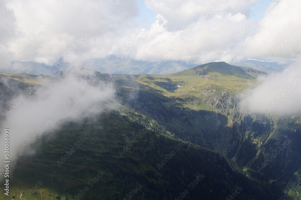 The view from Zitterauer Tisch mountain, Bad Gastein, Austria	