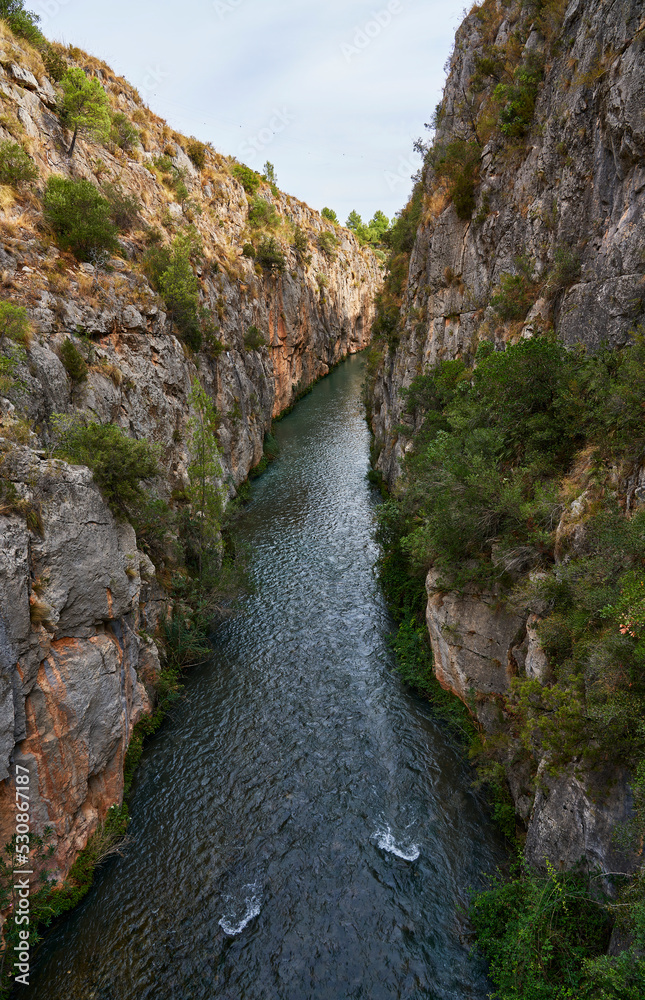 Cañón del rio Turia, en Chulilla, Valencia (España)