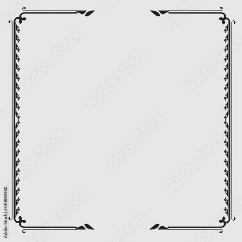 Frame, in the style of an ornament, Vector illustration eps 10, Art.
