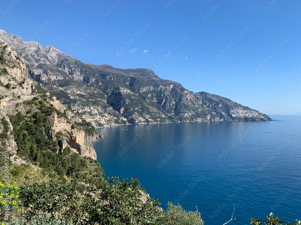 View of the Amalfi Coast, Italy.