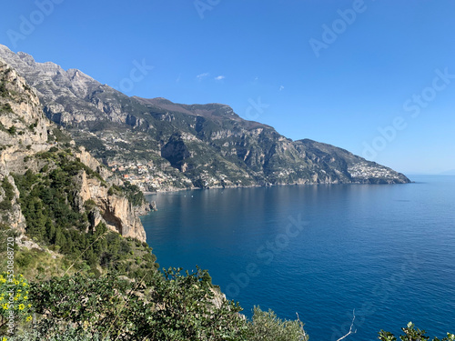 View of the Amalfi Coast, Italy.