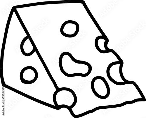 cheese line drawing outline