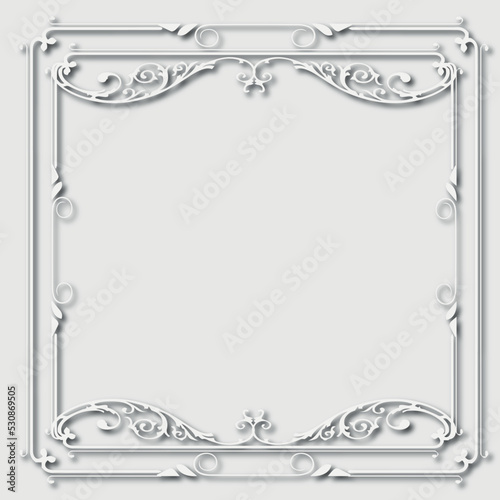 Frame, in the style of an ornament, Vector illustration eps 10, Art.