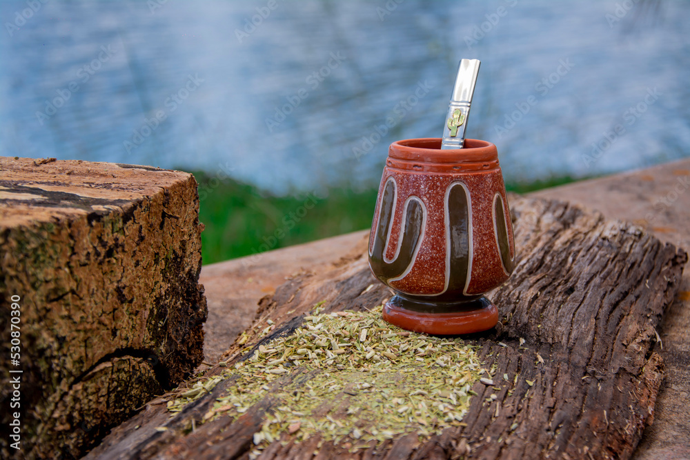 mate de barro artesanal Stock Photo | Adobe Stock