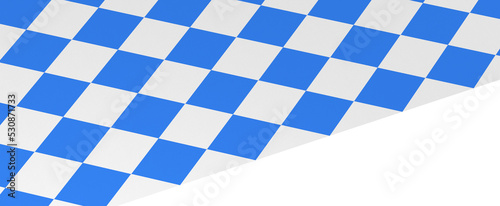 Bavarian flag using as background, 3d rendering panorama